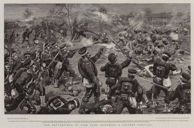 The Battlefield of Ping Yang, Storming a Chinese Position by William Small